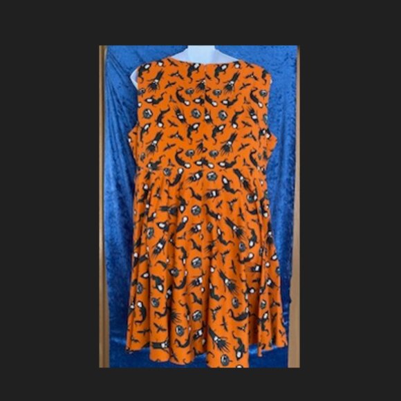 Unique Vintage Miss Lulo Halloween Ghoul Dress - Plus Size 4x - Picture 2 of 4